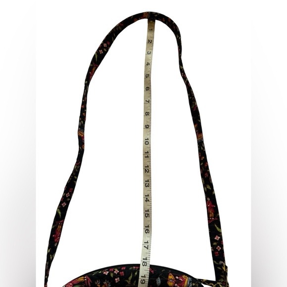 Vera Bradley Rare Retired Ming Mom's Day Out Black Multicolor Festive Bag Purse - Picture 6 of 10